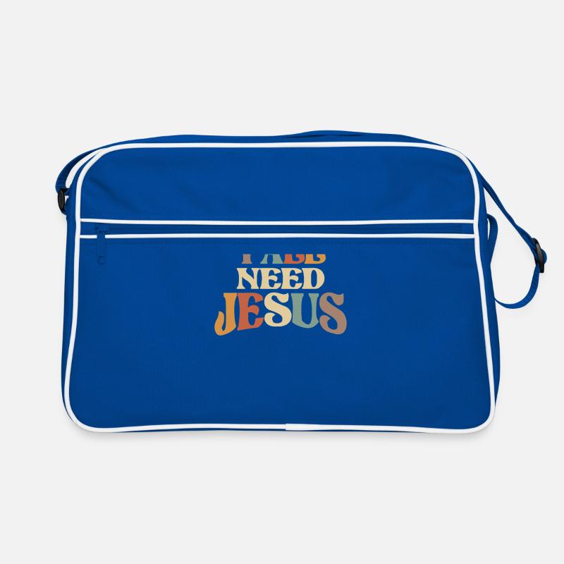 Y’all Need Jesus Humorous Christian Phrase Retro Bag