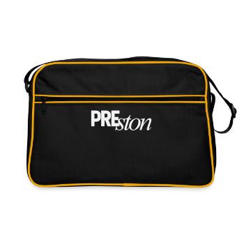 Nom personnel de Preston - Sac Retro - noir/or - Devant