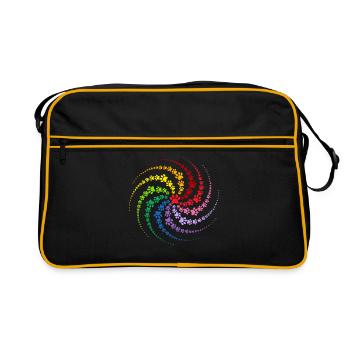 Patte de chien - Sac Retro - noir/or - Devant