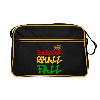 Babylon Shall Fall - Retro Tasche - Schwarz/Gold - Vorne