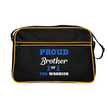 Diabetes Warrior Diabetic T2D - Retro Bag - black/gold - Front