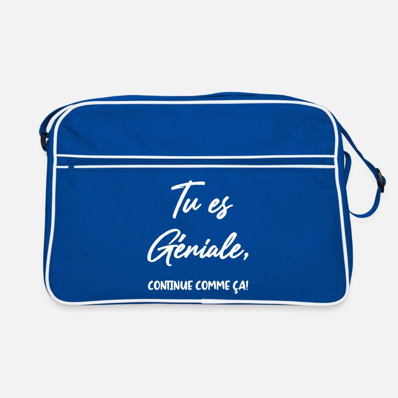 Tu es Géniale, continue comme ça! Sac Retro