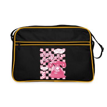Appel à l’amour hotline esthétique - Sac Retro - noir/or - Devant