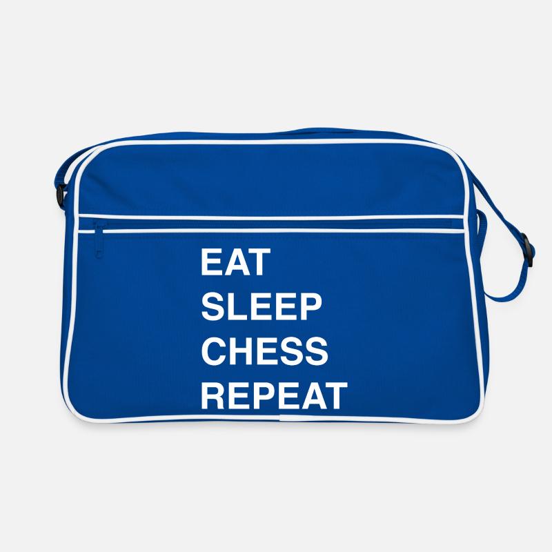 Schach Idee und Chess Sprüche Retro Tasche