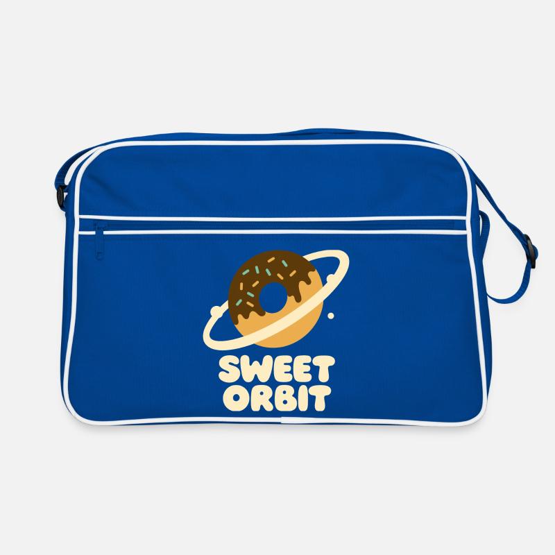 Süßer Orbit Donutplanet Retro Tasche