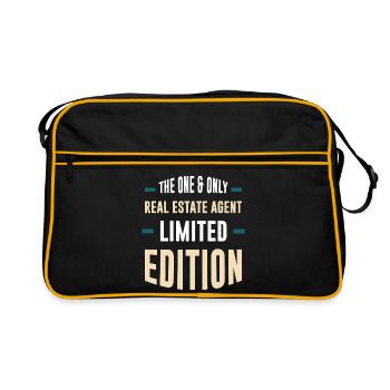 Édition Limitée pour Agent Immobilier - Sac Retro - noir/or - Devant