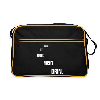 Plus aujourd’hui n’est pas possible - Sac Retro - noir/or - Devant