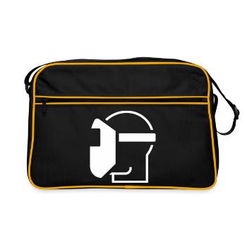 Welding, Welder, Welding Professional - Retro Bag - black/gold - Front