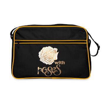 Vintage Rose - Retro Bag - black/gold - Front