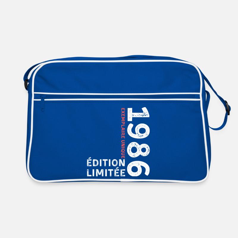 Typografischer Stil von 1986 Retro Tasche