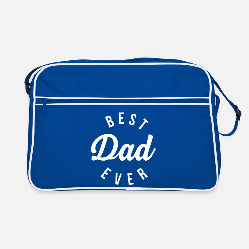 Best Dad Ever Typography Retro Bag