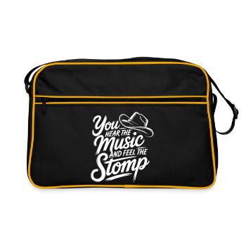 Line Dance Western Music Style - Retro Bag - black/gold - Front