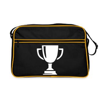 Champion de la victoire en coupe Sportif - Sac Retro - noir/or - Devant