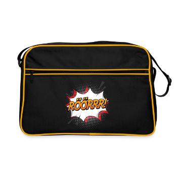 Rröööörrrrr - Retro Bag - black/gold - Front
