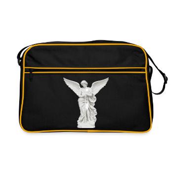 Celestial Guardian Angel with Sword - Retro Bag - black/gold - Front