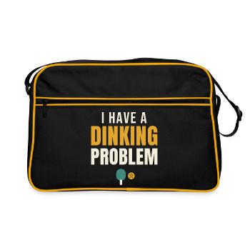 I Have A Dinking Problem Pickleball - Retro Bag - black/gold - Front