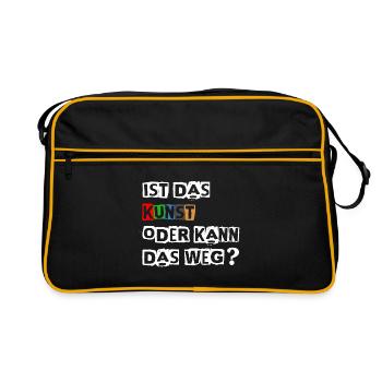 Énonciation drôle - Sac Retro - noir/or - Devant