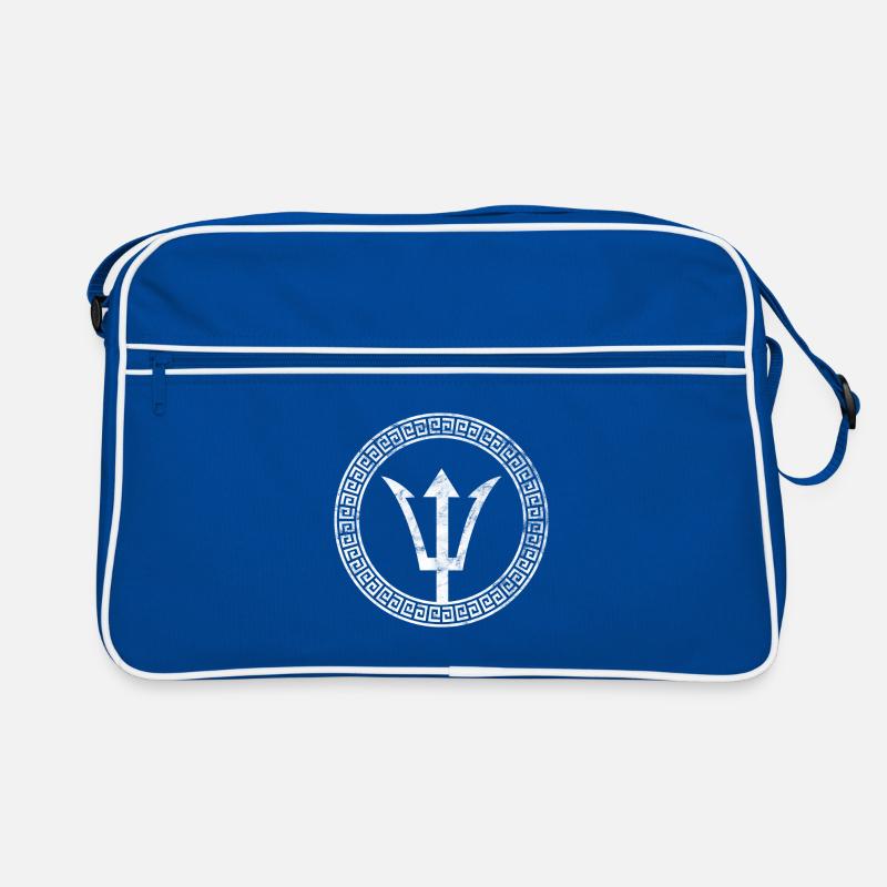 Dreizack Gott Griechisch Zeus Poseidon Retro Tasche