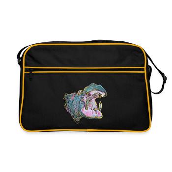 hippo - Retro Bag - black/gold - Front