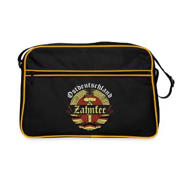Zahnfee - Ostdeutschland - Retro Tasche - Schwarz/Gold - Vorne