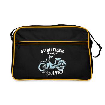 Simson KR50 - Ostdeutsches Kulturgut - DDR - Retro Tasche - Schwarz/Gold - Vorne