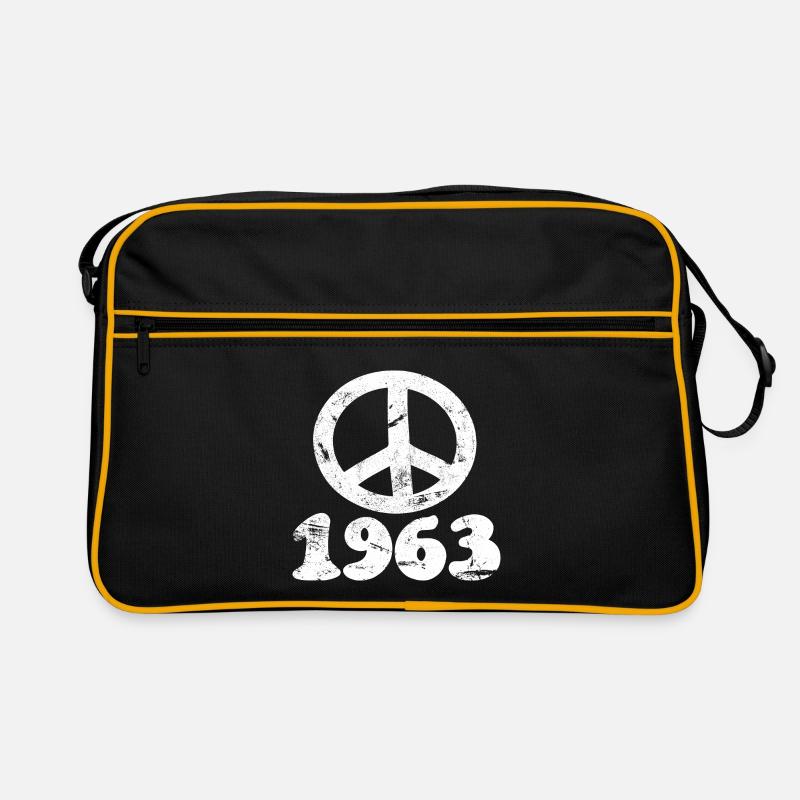 Peacezeichen Peace Love anniversaire construit en 1963 Sac Retro