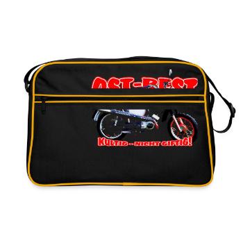 Simson S51 Enduro - Retro Tasche - Schwarz/Gold - Vorne