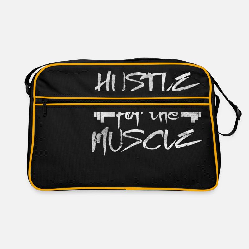 Hustle for the Muscle Retro Tasche