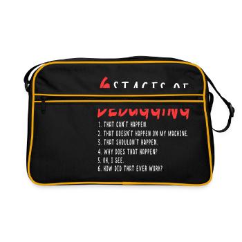 Debugging Definition Programmer I Troubleshooting - Retro Bag - black/gold - Front