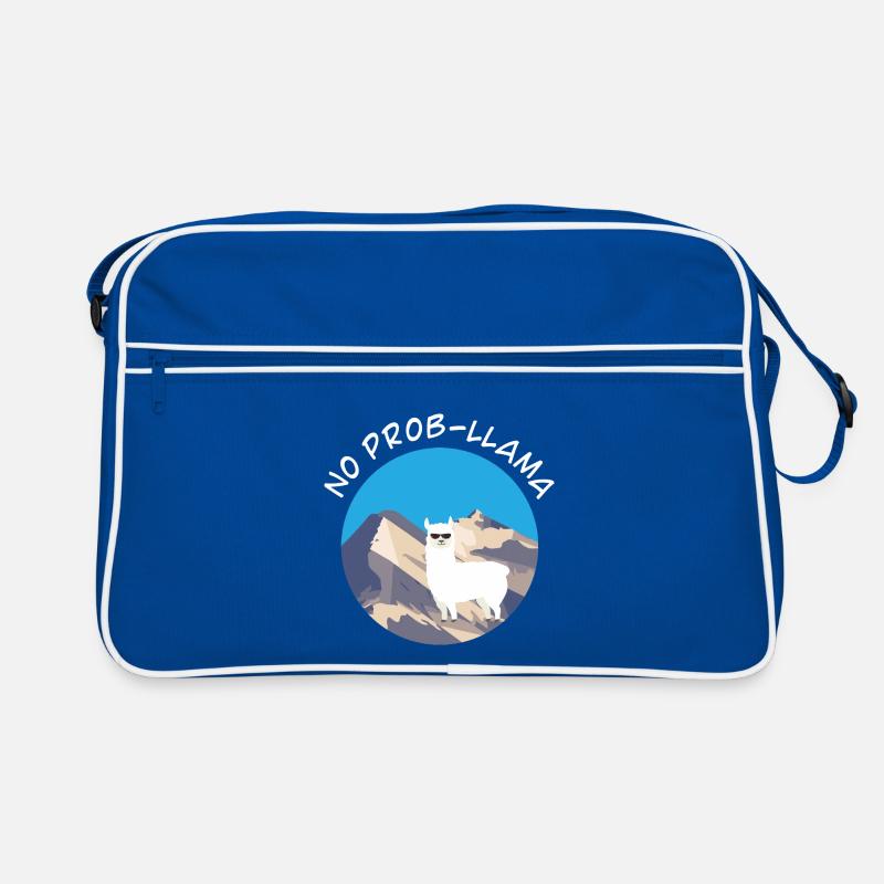 No Probllama Llama Animal Lover Gift Idea Retro Bag