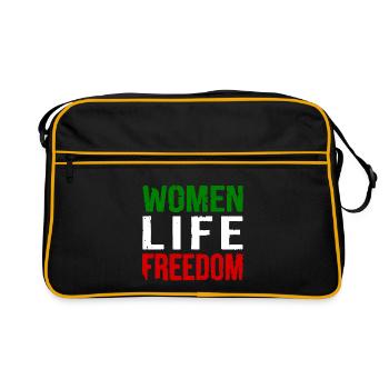 Women life freedom - Sac Retro - noir/or - Devant