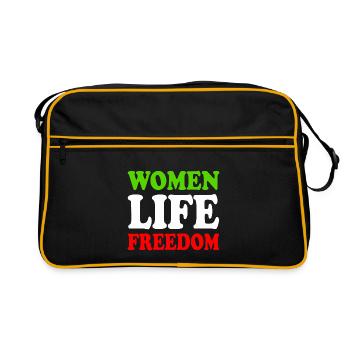 Women life freedom - Sac Retro - noir/or - Devant