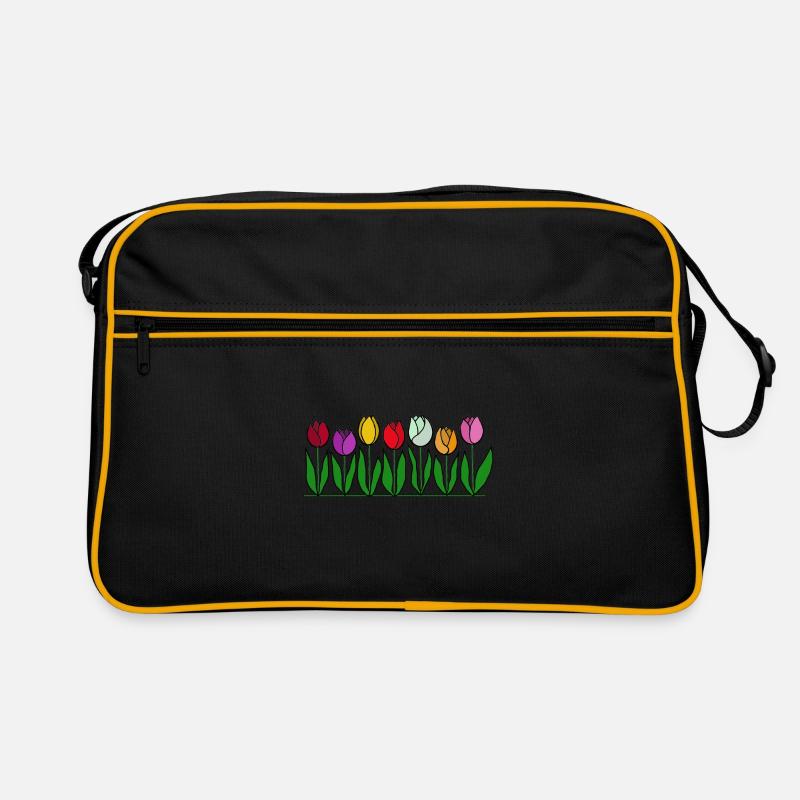 Tulips, flowers, spring Retro Bag