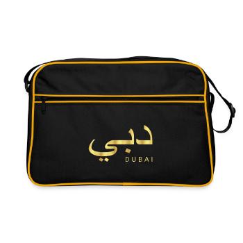 Dubai Gold T-Shirt Émirats Arabes Unis - Sac Retro - noir/or - Devant
