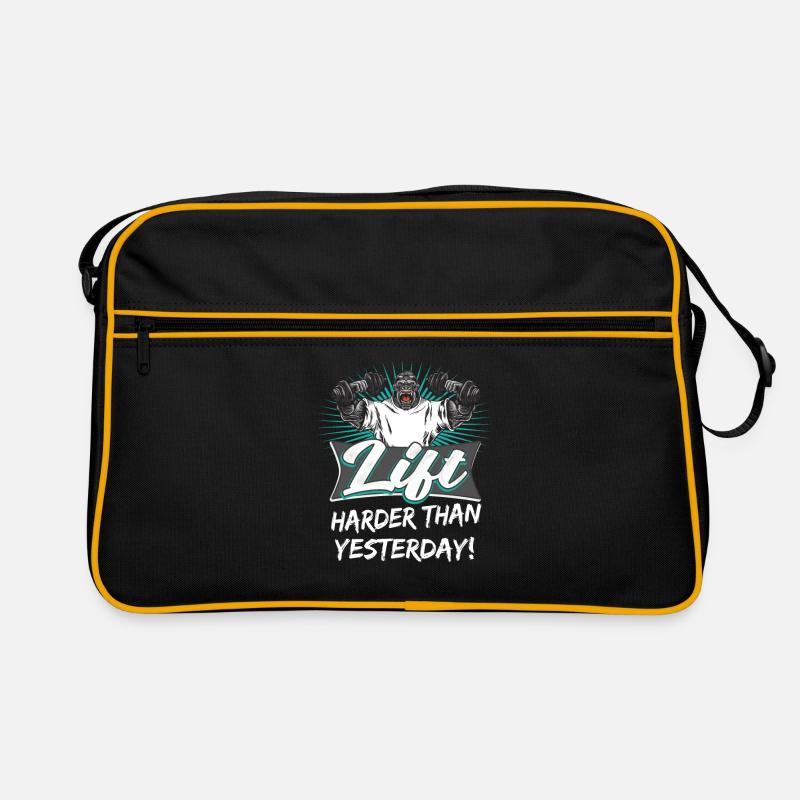 Workout motivation bodybuilder training Retro Bag