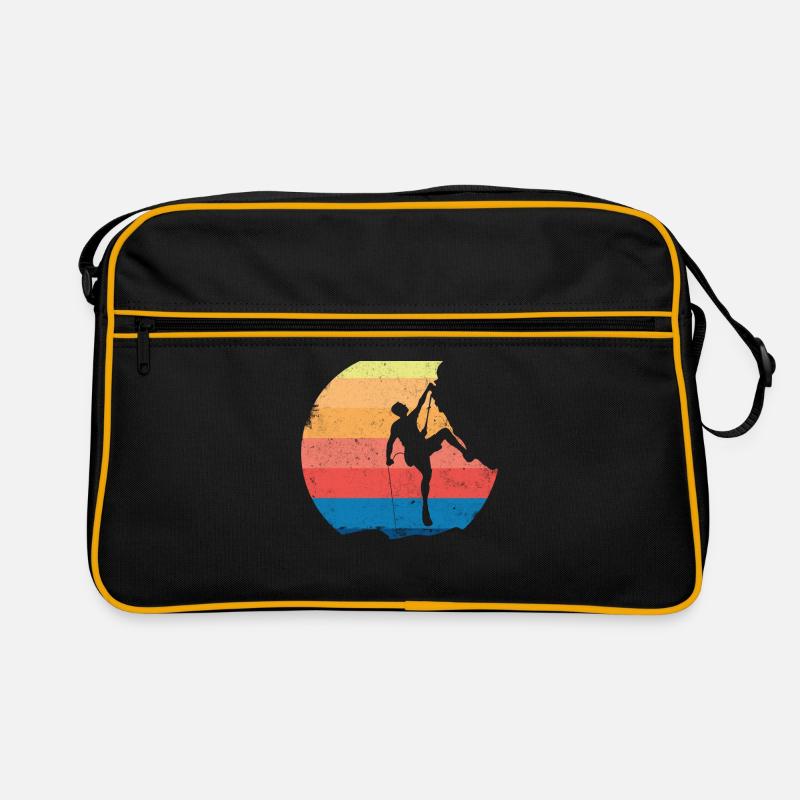 Freiklettern Klettern Bergsteigen Kletterer Retro Tasche