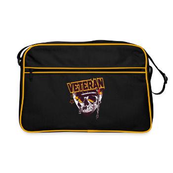 Vétéran de l’armée - Sac Retro - noir/or - Devant