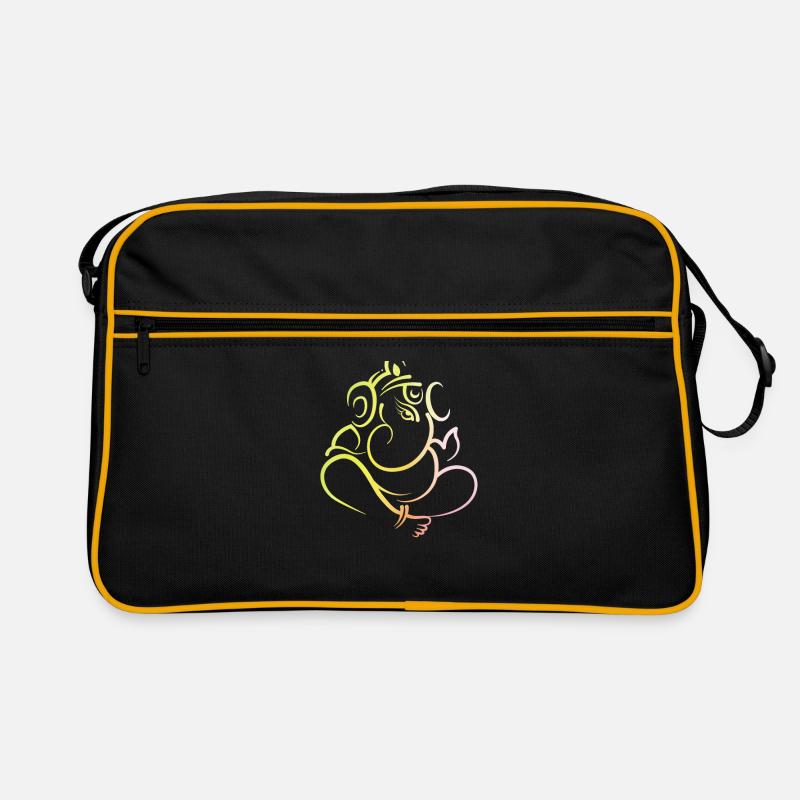 Ganesh indischer Elfefantengott Retro Tasche