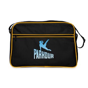 Athlète de course libre de Parkour Freerunner - Sac Retro - noir/or - Devant