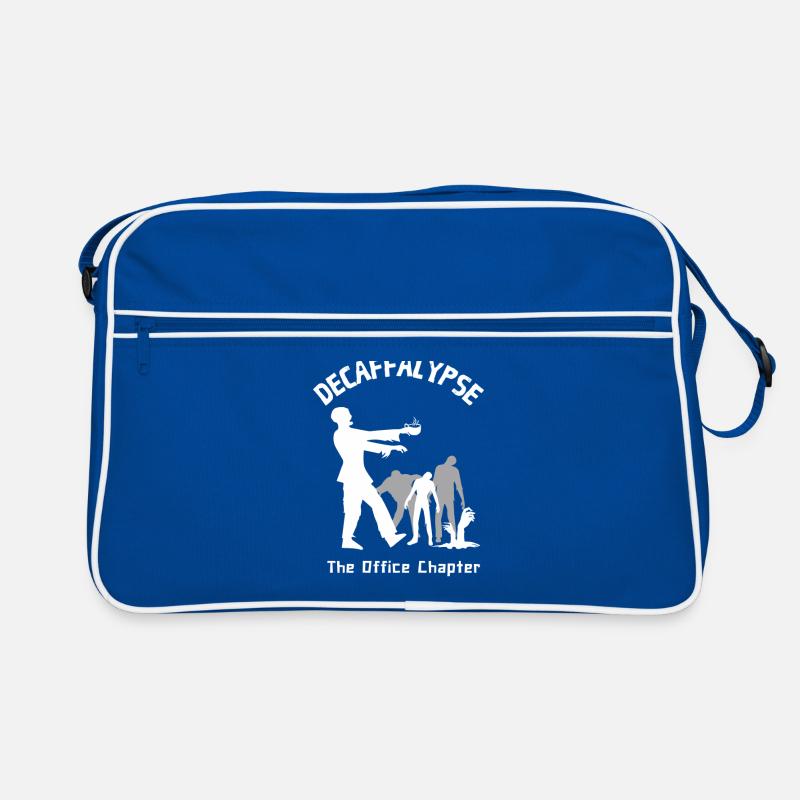 Decaffalypse Drôle de café zombies humour de bureau Sac Retro