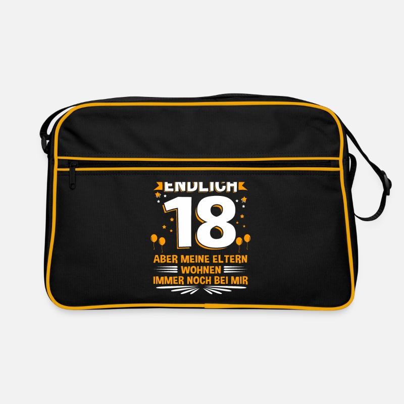 Endlich 18 aber meine Eltern wohnen immer noch ... Retro Tasche