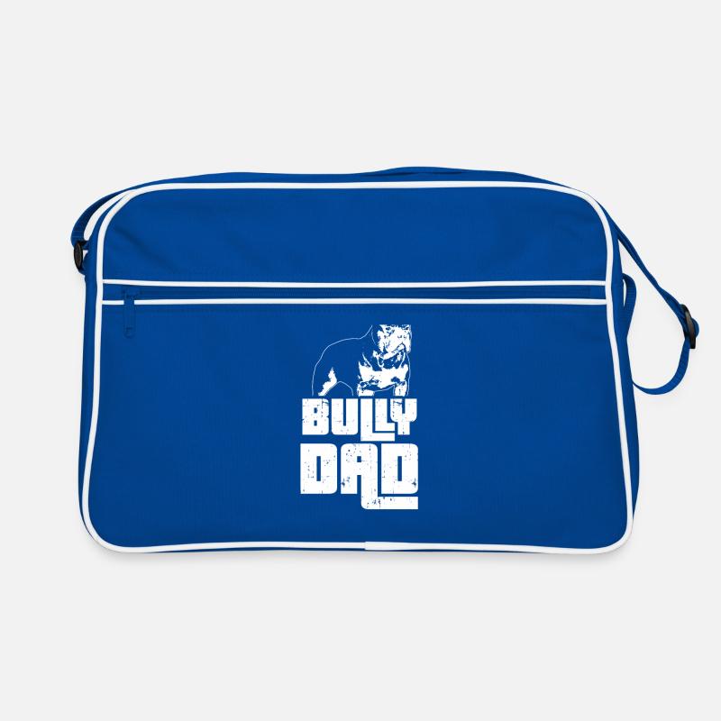 Bully Dad Herrchen American Bully Geschenkidee Retro Tasche