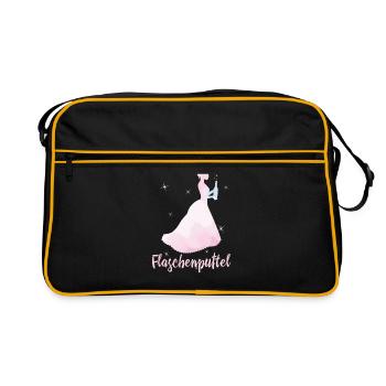 Flaschenputtel - Retro Tasche - Schwarz/Gold - Vorne