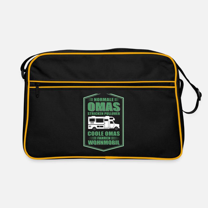 Normale Omas stricken - Wohnmobil Oma Camping Retro Tasche