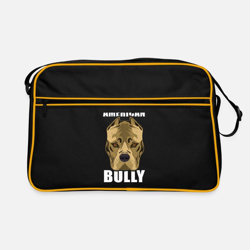 Race de chien Bully américain Sac Retro
