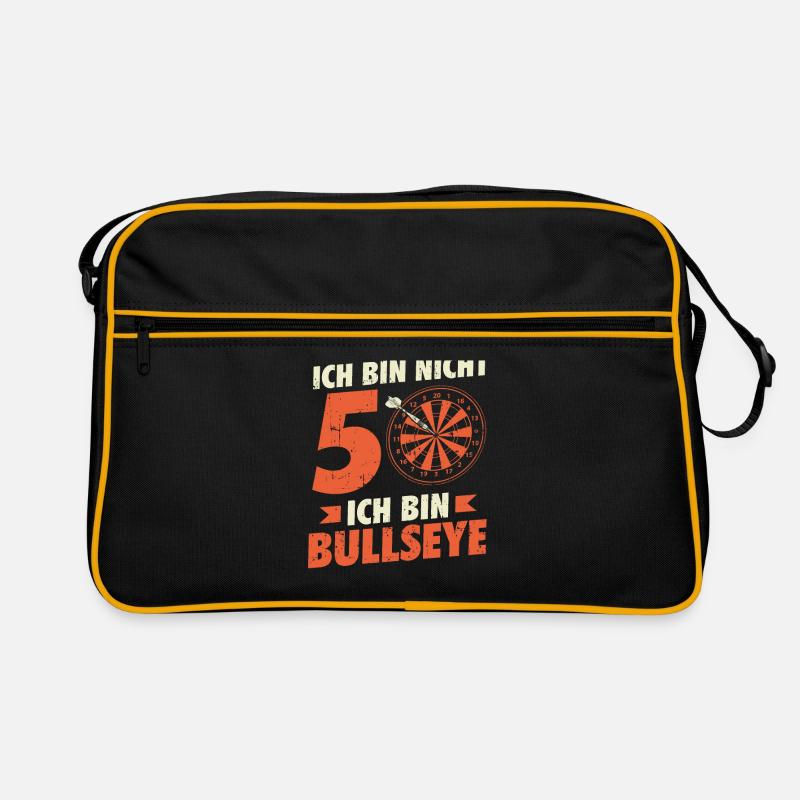 50 Geburtstag Darter Dart Geschenkidee Retro Tasche