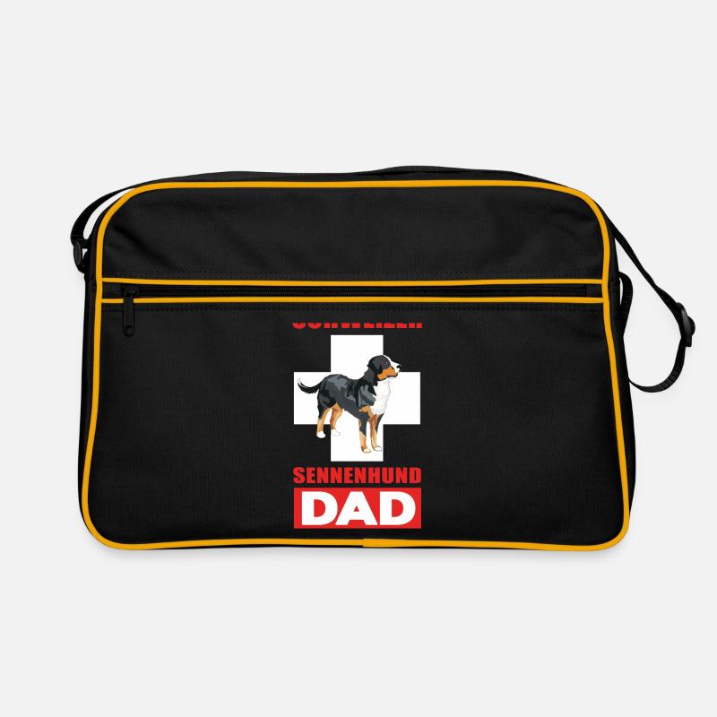 Schweizer Sennenhund Geschenkidee Hund Retro Tasche