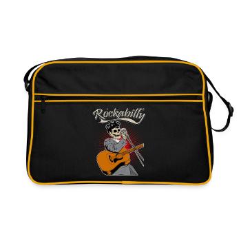 Rockabilly Pinup Rock and Roll Old School Vintage - Sac Retro - noir/or - Devant