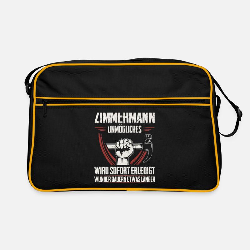 Zimmermann Zimmerer Zimmermeister Geschenk Retro Tasche