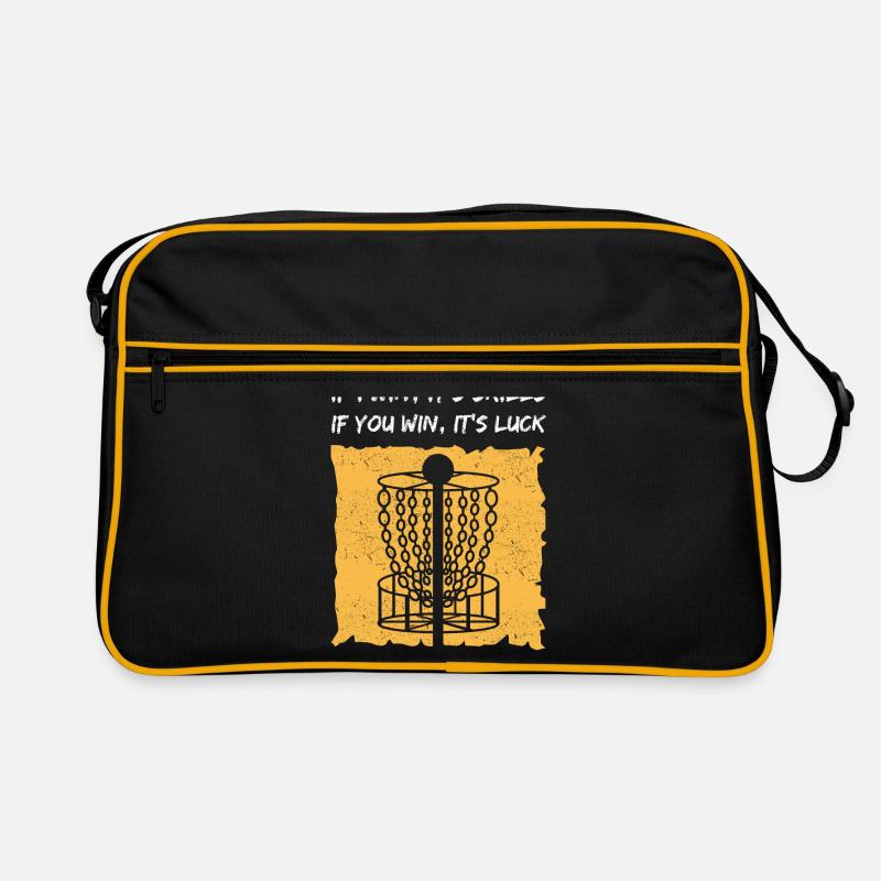 Disc Golf Discgolf Discgolfspieler Geschenk Retro Tasche